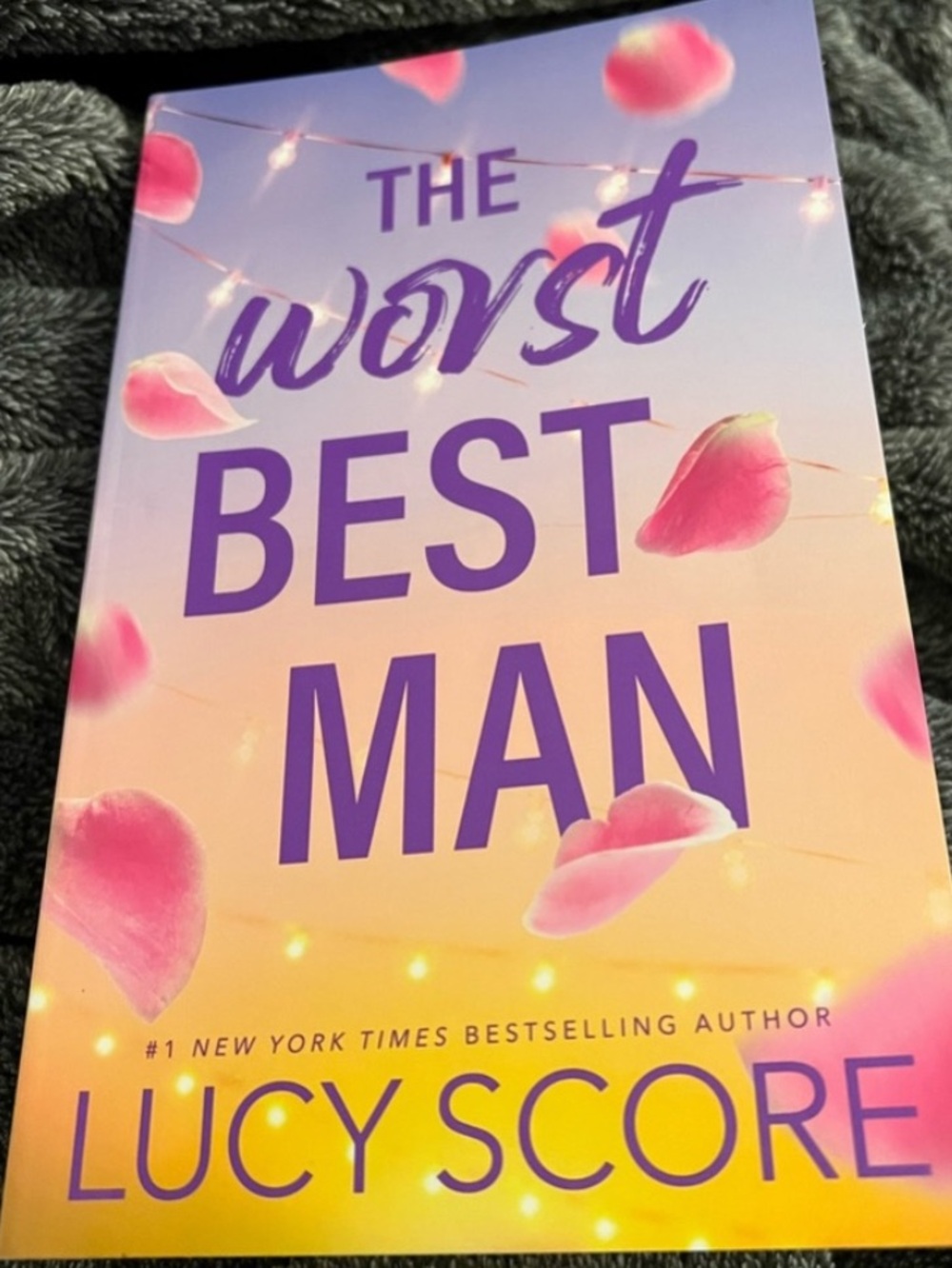 The Worst Best Man - Pink and Purple Paperback Novel